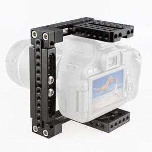 CAMVATE Adjustable Camera Cage Fit for Right Handle and Left Handle Camera